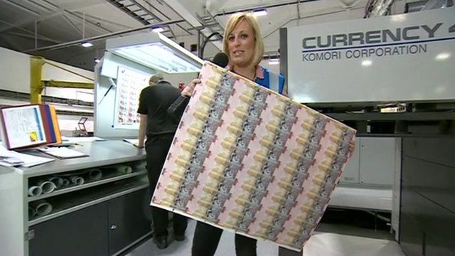 Steph McGovern reports from banknote maker De La Rue