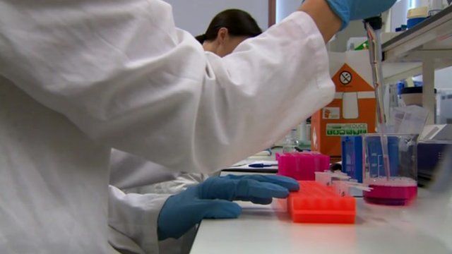 Scientists test samples at the Spectrum Odour Lab