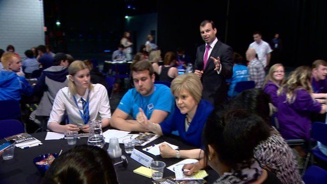 James Cook at the Scottish government youth event in Glasgow