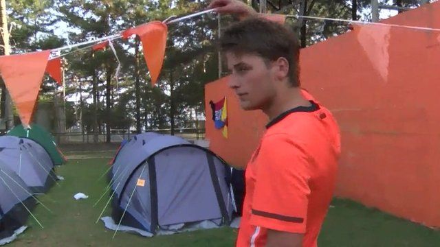 Inside Dutch football fans’ campsite