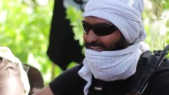 He is identified in the video as Brother Abu Bara' al Hindi