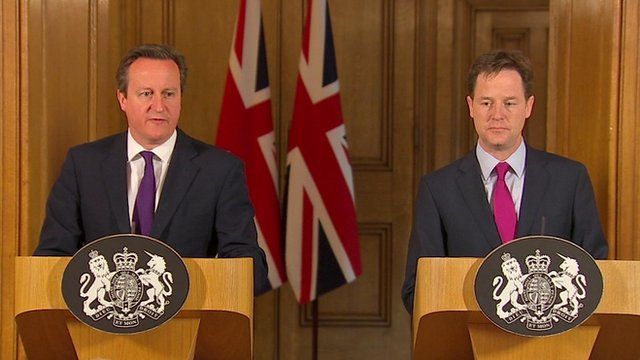 David Cameron and Nick Clegg