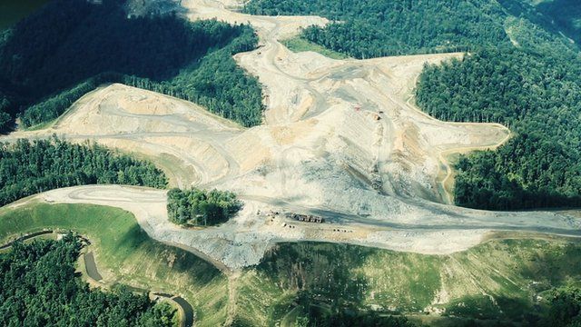 Aerial of Cook Mountain