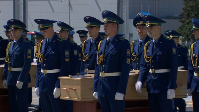 Dutch military and coffins