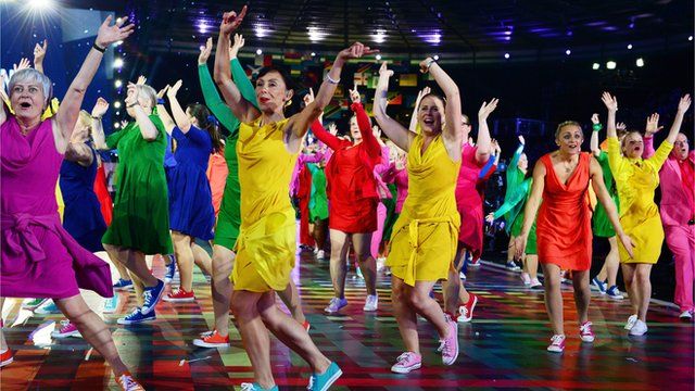 Glasgow Commonwealth Games opening ceremony dancers