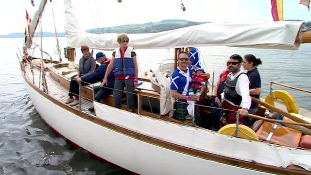 people on yacht