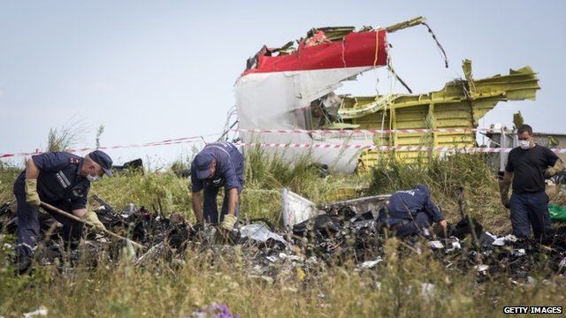 MH17 wreckage
