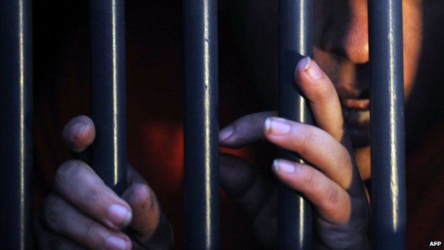 A man in jail