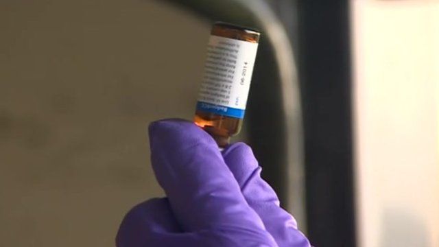 Bottle of vaccine