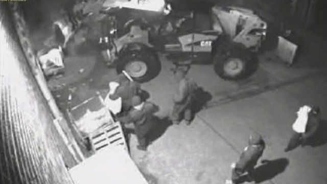 CCTV of bungled raid