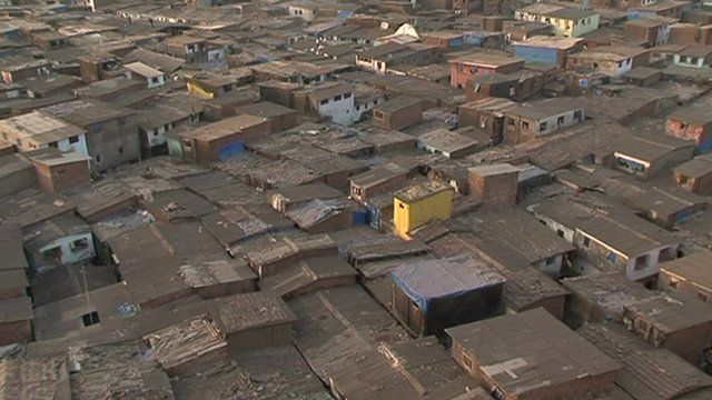 Slum overcrowding in Mumbai