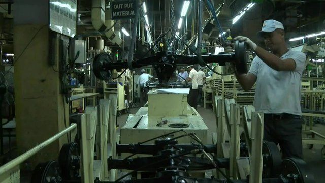Indian factory worker