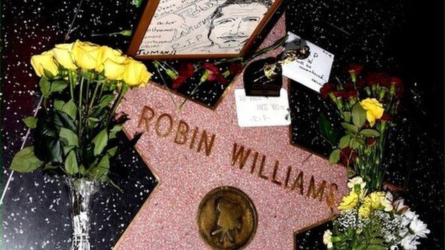Robin Williams' star on the Hollywood walk of fame