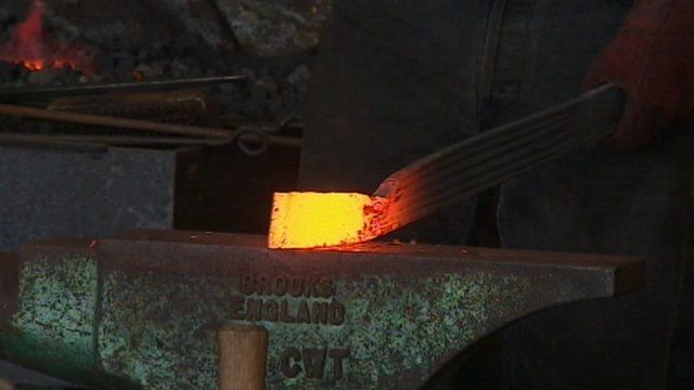 Blacksmith working