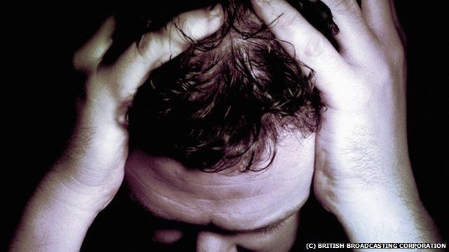 depressed man
