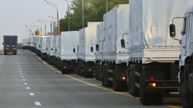 Russian convoy heading for Ukraine