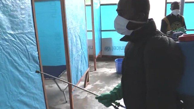 Ebola clinic in Monrovia, Liberia