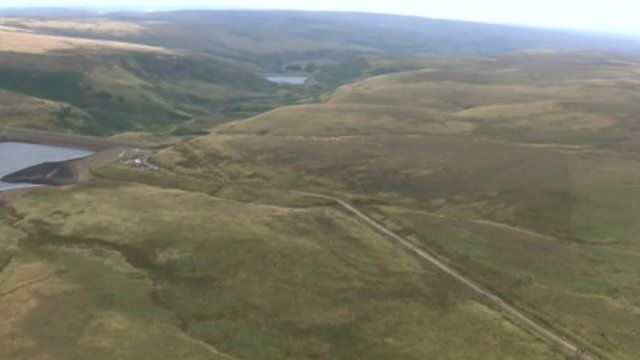 Aerial view of the moors