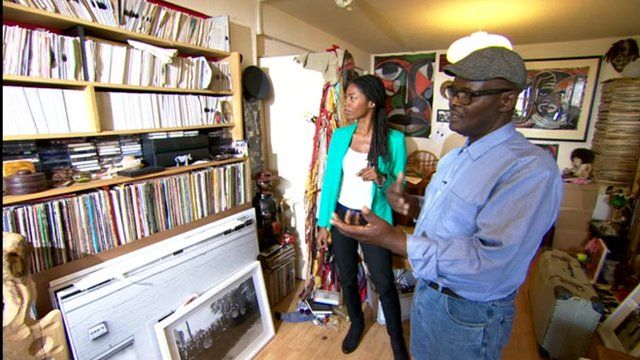 Vanley Burke with reporter Nicola Beckford