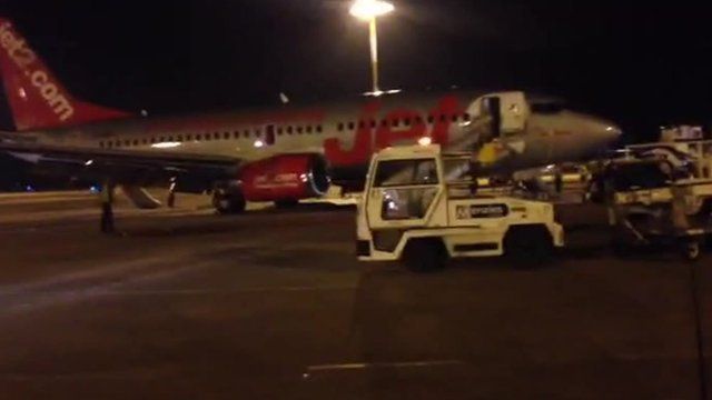 Jet2 aircraft at East Midlands Airport
