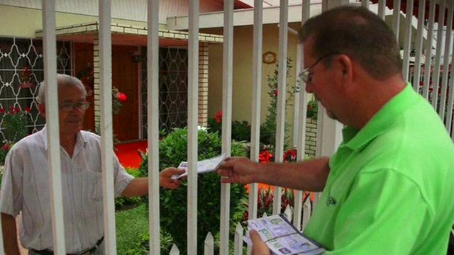 Man delivers post