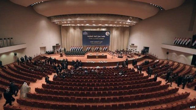 The Iraqi parliament in Baghdad before the vote on the cabinet, 8 September 2014