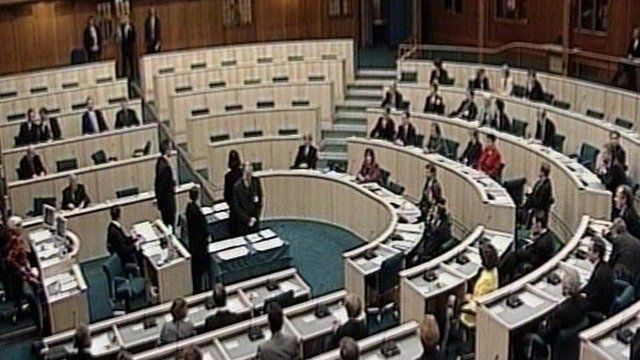 The Scottish Parliament in 1999.