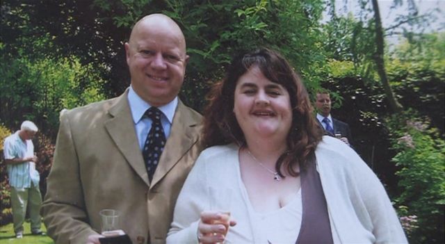 Clare Entwistle and husband