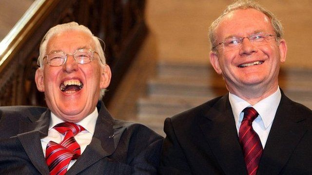 Ian Paisley with Martin McGuinness