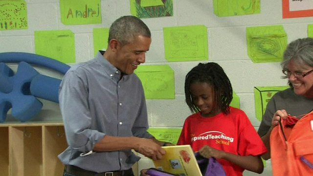 President Obama and young girl