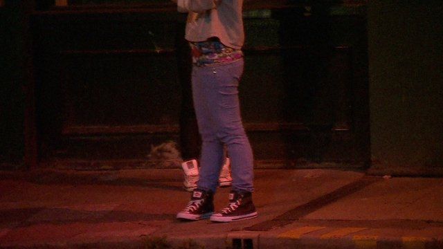 Person standing on street