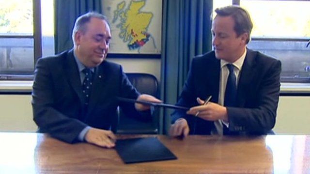 Alex Salmond and David Cameron