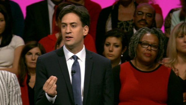 Ed Miliband at Labour conference