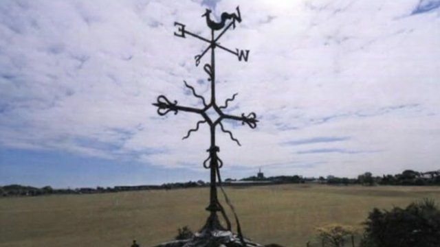 Zillebeke weather vane in Folkestone