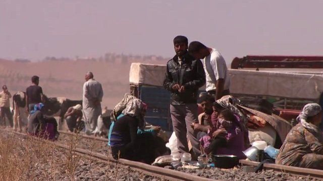 People on railway track