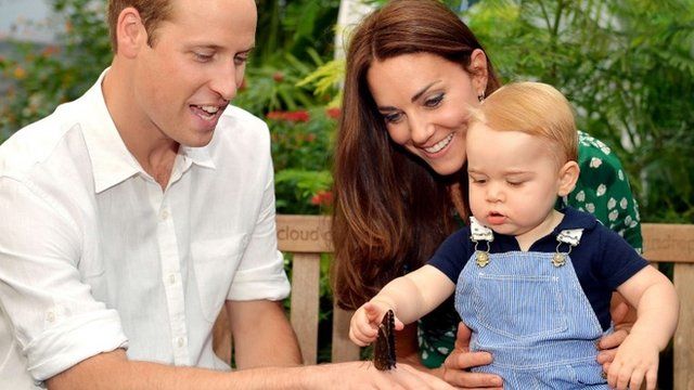 Picture taken on July 2, 2014, to mark Prince George's first birthday