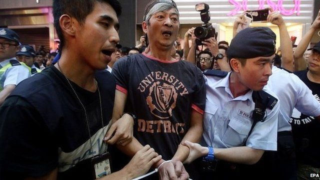 Hong Kong protests: Suspicion after 'triad' attacks - BBC News