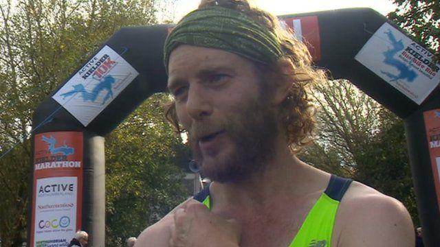 Marathon winner Ceri Rees
