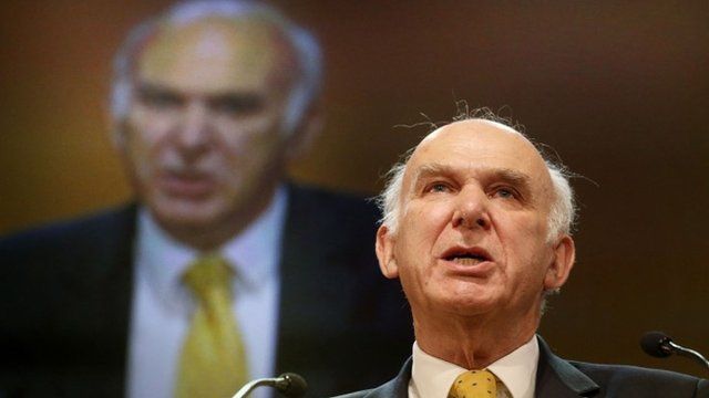The Business Secretary Vince Cable