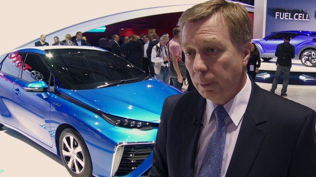 Toyota's Didier Leroy says Toyota wanted to take the lead on hydrogen fuel cell cars.
