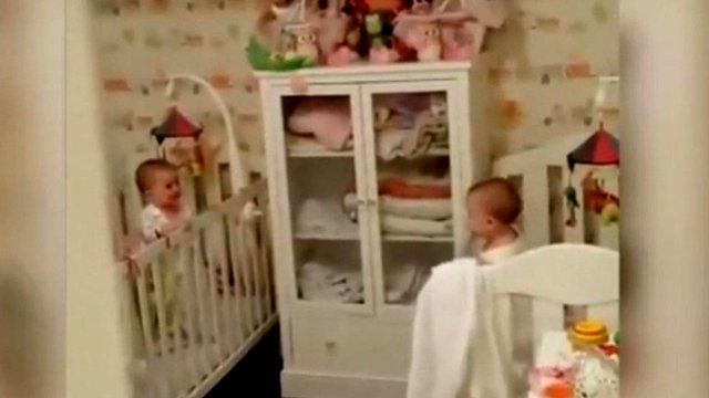 Peekaboo twins