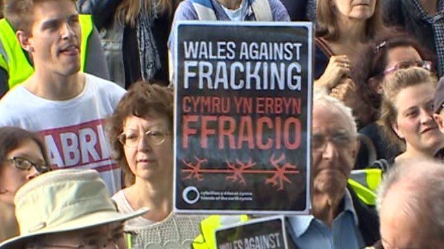 Anti-fracking protest