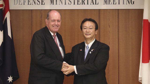 Australia's Defence Minister David Johnston has met his Japanese counterpart, Akinori Eto