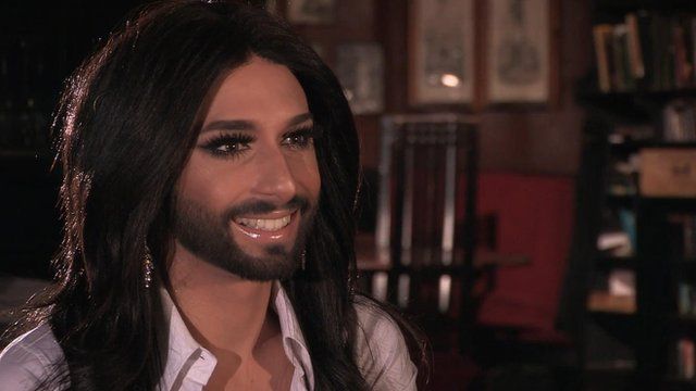 Bearded drag queen Conchita Wurst talks