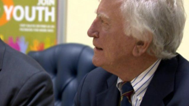 US senator Gary Hart is on his first visit as the envoy to the new inter-party talks