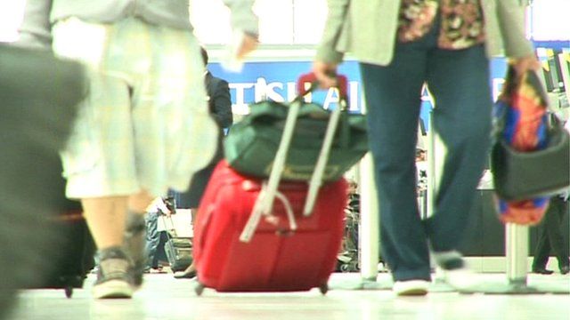 travellers at airport