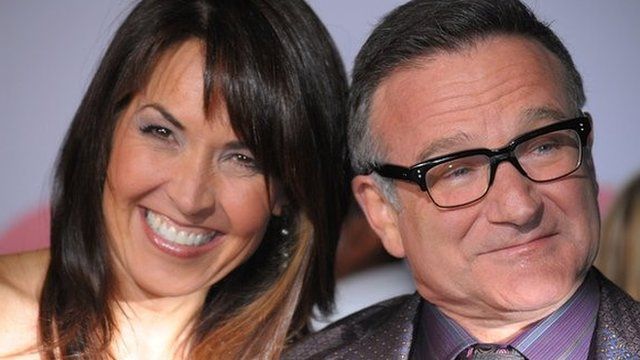 Robin Williams with his wife Susan Schneider