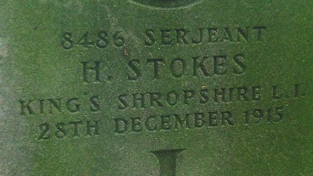 Sgt Herbert Stokes grave