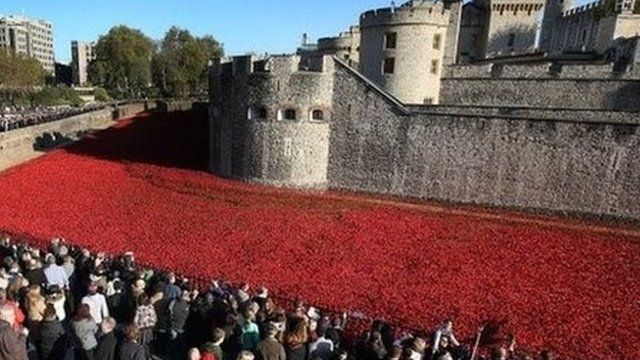 Poppies at the Tower of London