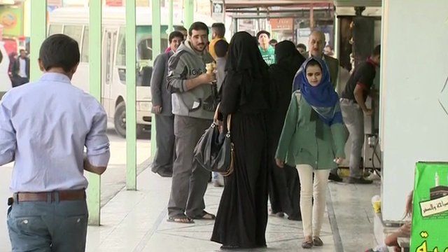 A busy street in Jordan